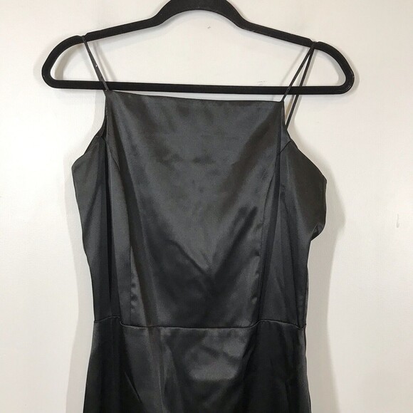 Esprit VTG Y2K Black Square Neck Studded Strap Women's Size 5/6 Slip Mini Dress - Picture 3 of 7